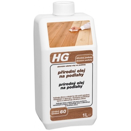 HG prírodný olej na podlahy (škvrnám odolný olej na podlahy) 1,0l