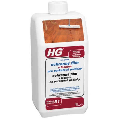 HG ochranný film s leskem pro parketové podlahy (p.e. polish) (HG výrobek 51) 1,0l
