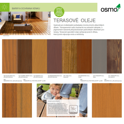 Osmo Terasový olej vzornik